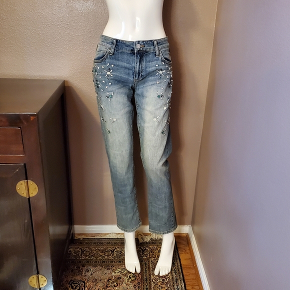 PILCRO + Letterpress Hyphen embellished jeans size 27 - Picture 2 of 5